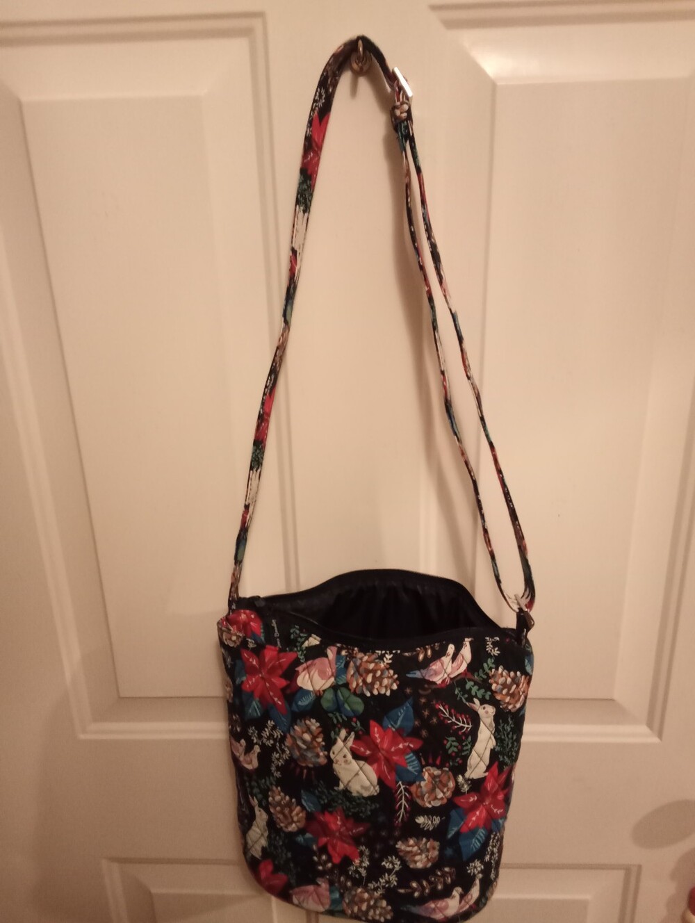 Vera Bradley Bucket Crossbody Bag in Winter Forest - Picture 5 of 7